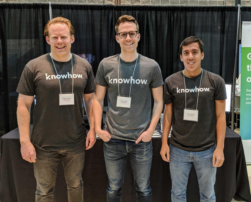 The KnowHow team at the UCalgary Tech Fest